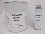 2.5lt Caravan Satin Enamel Paint RAL Colours Mobile Home