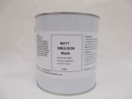 Matt Black Emulsion Wall Paint Gothic Dark Room Stage