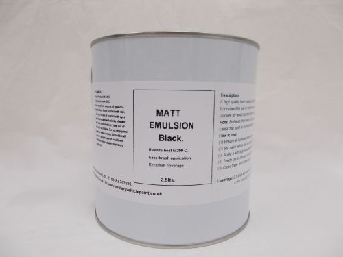 Matt Black Emulsion Wall Paint Gothic Dark Room Stage