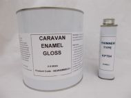 2.5lt Caravan Gloss Enamel Paint RAL Colours Mobile Home