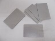 10 Blank PVC Credit Cards Silver ID Card