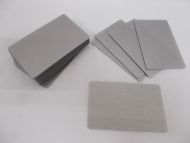 100 Blank PVC Credit Cards Silver ID Card