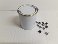 10 x T8 Metal Retaining Spring Clips. Use For Paint Tin Can Lids. Secure Lever Lids