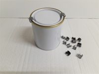 100 x T8 Metal Retaining Spring Clips. Use For Paint Tin Can Lids. Secure Lever Lids
