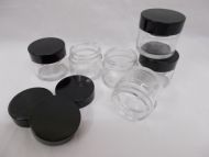 6 x 15ml Glass Jars Small New Jar Cosmetic Food Cream Pot