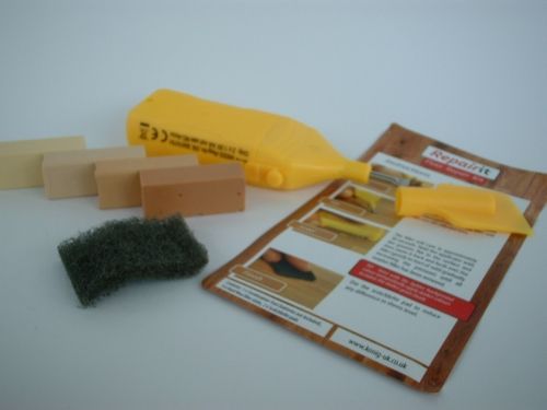 Laminate Floor, Worktop, Furniture, Melamine Repair Kit Light Wood