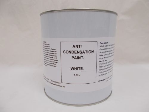 2.5lt Anti-Condensation, Mould, Fungus Paint. Insulate Wall