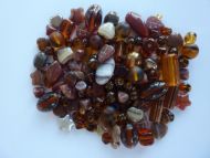 250 Mixed Glass Acrylic Jewellery Making Craft Beads Autumn
