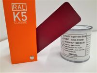 1 x 250ml Utility & Meter Box Paint. Burgundy / Maroon RAL 3004. Satin Finish