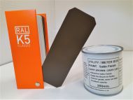 1 x 250ml Utility & Meter Box Paint. Dark Brown (Dark Oak) BS381c 499. Satin Finish