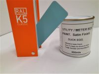 1 x 500ml Utility & Meter Box Paint. Duck Egg RAL 6027. Satin Finish