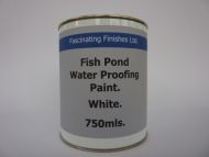 750Mls Fish Pond Paint Water Proof Ornamental Garden Ponds White