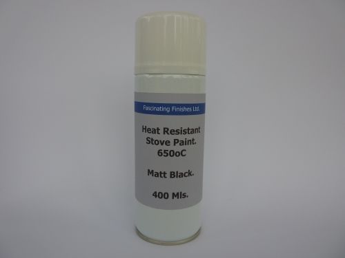 400ml Aerosol Heat Resistant Matt Black BBQ Stove Paint 650oC