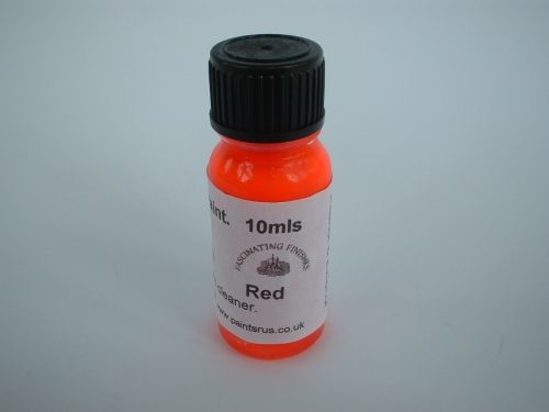 1 x 10ml Red Hi Vis Florescent Float Paint With Brush