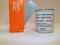 1 x 500ml Utility & Meter Box Paint. Light Grey RAL 7038. Satin Finish