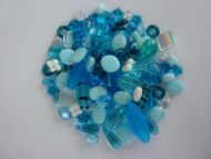 250 Mixed Glass Acrylic Jewellery Making Craft Beads Pacific