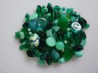 250 Mixed Glass Acrylic Jewellery Making Craft Beads Peacock