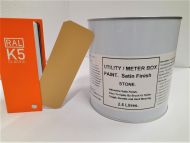 1 x 2.5lt Utility & Meter Box Paint. Stone BS 381c 361. Satin Finish