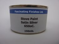 150ml Stove Paint Grate Heat Resistant Silver 650C