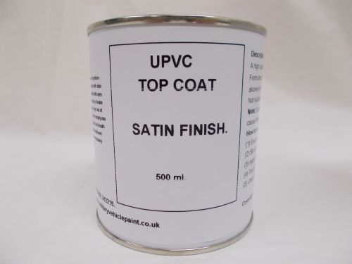 500mls UPVC Top Coat Satin Paint - Window Door Caravan