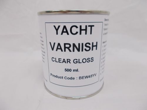 500ml Yacht Varnish Clear Gloss Exterior Timber & Wood